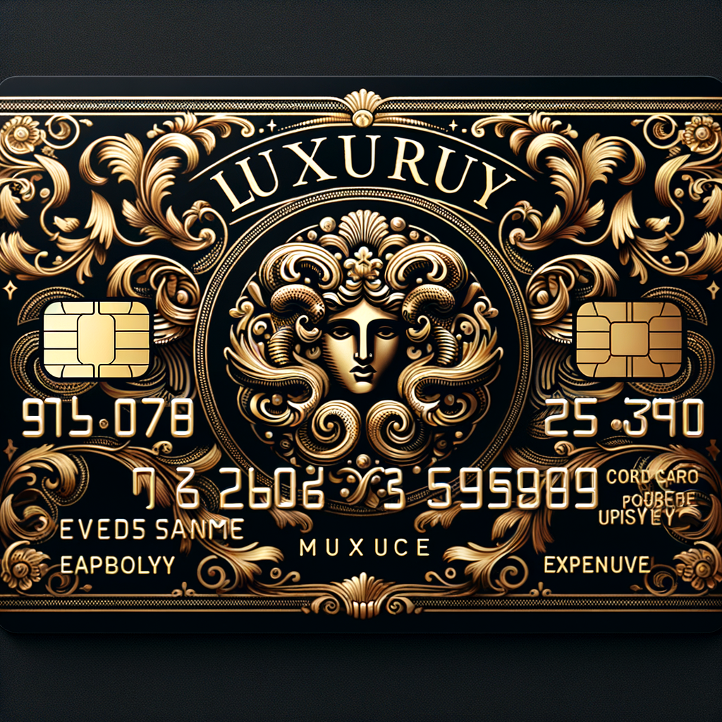 Versace looking credit card design