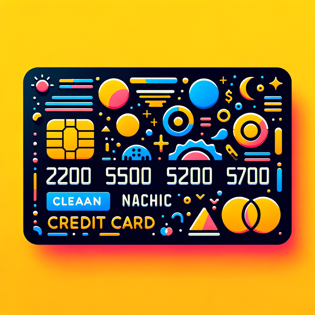 clean and fun looking graphic design of a credit card