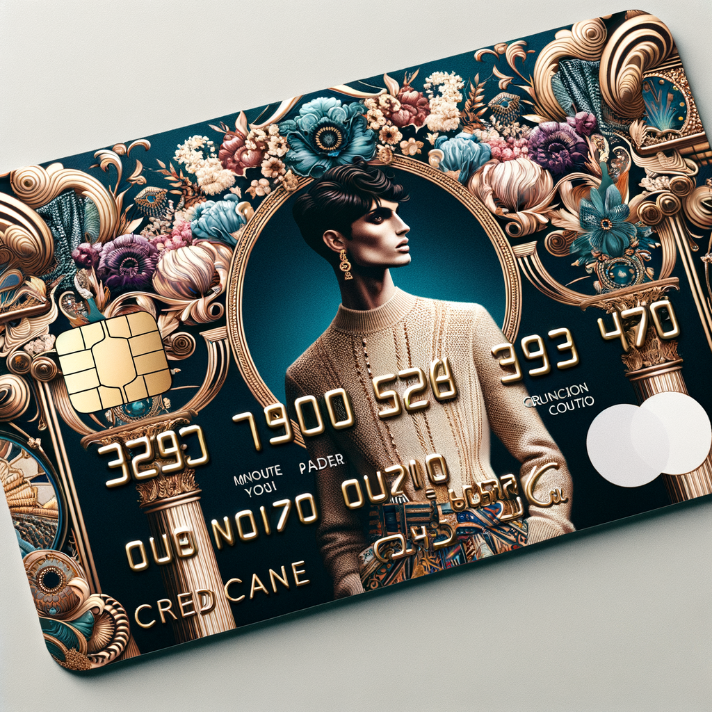 serious credit card design inspired by italian high fashion houses